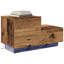Bedside Cabinet Wood Medium Storage Bedside Table-2104521302