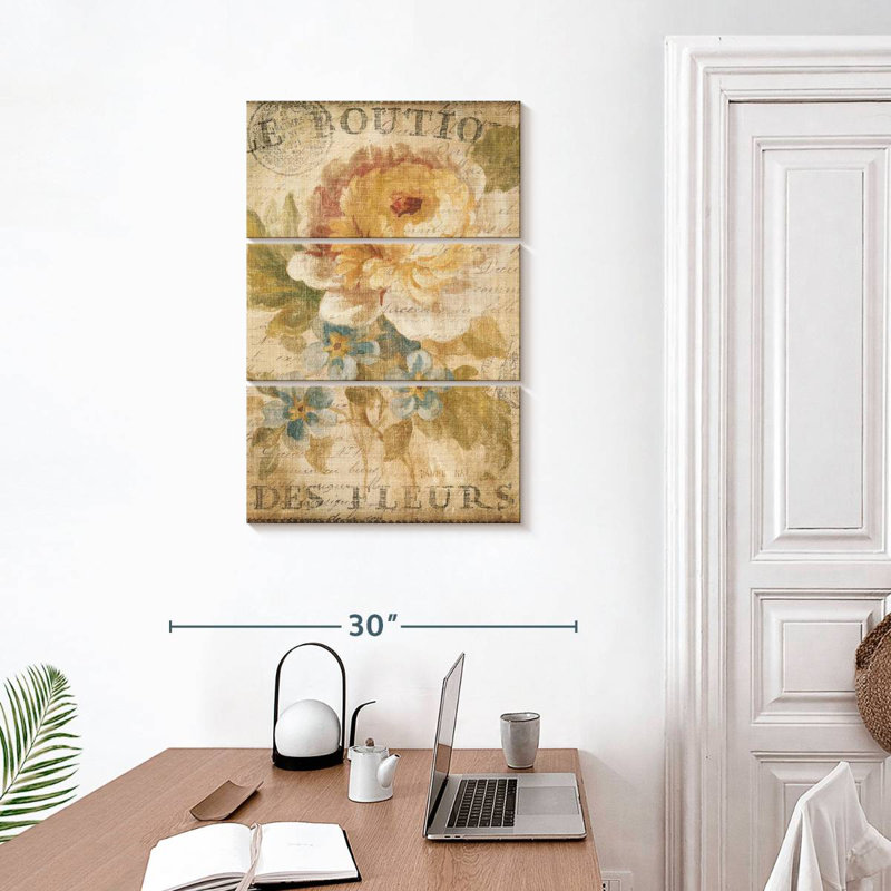 Harnek Parisian Flowers I, H 32 po x l 20 po