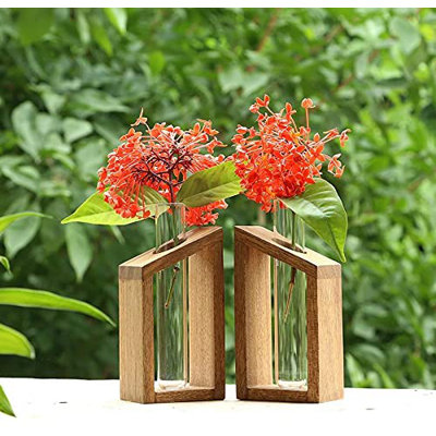 Wood Table Vase