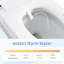 Siège de toilette bidet une pièce Smart Toilette, chasse d'eau automatique et ouverture / fermeture, siège chauffant à température réglable, séchage à l'eau chaude, télécommande, capteur pour le fonctionnement de la housse, modes arrière à lav