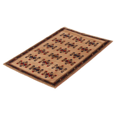 Torben One-of-a-Kind 3'1" X 4'6" New Age Wool Area Rug in Tan