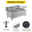 Friteuse 2 paniers avec minuterie Yesurprise 3400 Watts