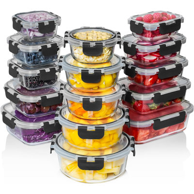 30 contenants en verre pour aliments