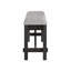 Banc rembourré 1 pièce à finition anthracite blé