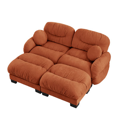 Compression Cozy Chenille Sectionals, Modern 2 Seater Sofa For Home
