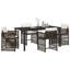  Garden Dining Set 5 Pcs Beige Poly Rattan-1943059885-1943059884