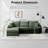 4-Piece Modular Sofa With Ottomans, Comfy Corduroy Upholstered Cloud Modular Convertible Couch With Cup Holders And USB, Phone Holder,Armrest Storage, Deep Seat Oversized-477894363