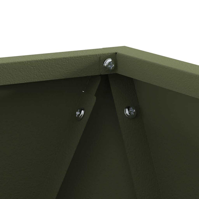 Planter Box, Olive Green, 30cm H x 30cm W x 30cm D