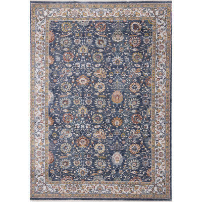 Khirey Blue Classic Area Rug