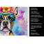 Serviette de cuisine Boston Terrier Hippie Dawg