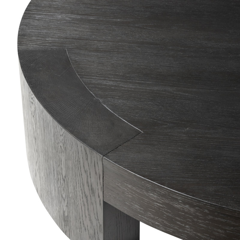Sheffield Coffee Table, Charcoal Oak Veneer, 13" H x 60" L x 60" W