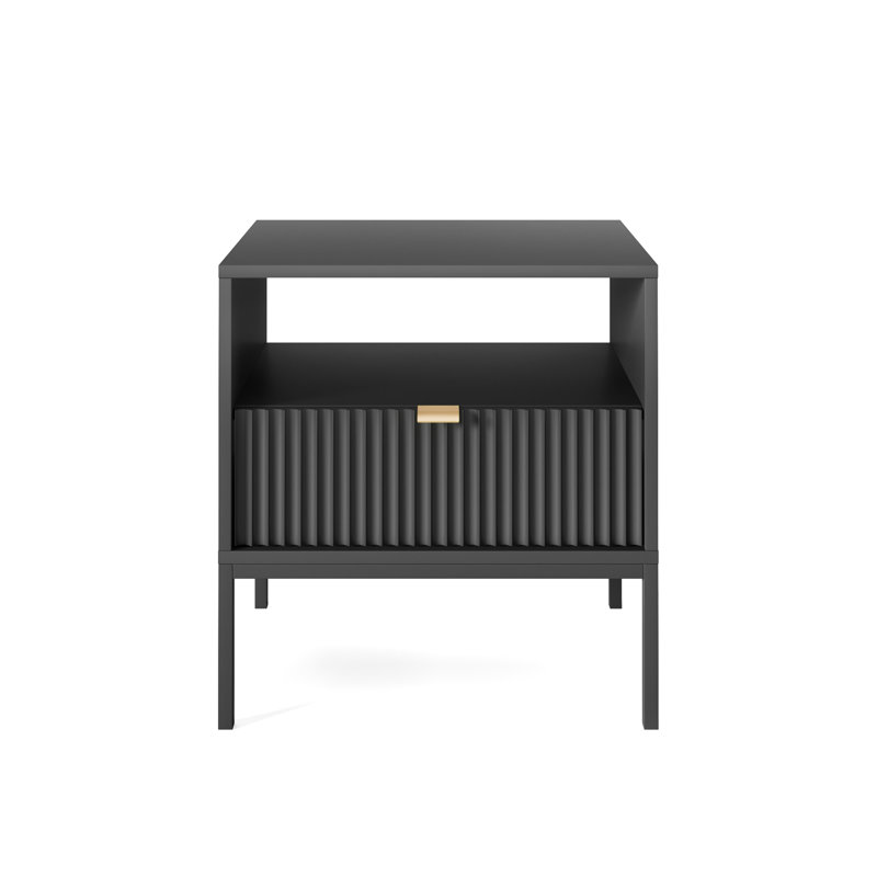 Auriville 54cm W Manufactured Wood Bedside Table