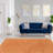 Alamin Flokati Wool Shag Hand Loomed Orange Sherbet Rug-457906763