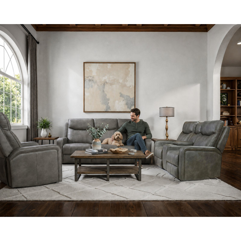 Casto Graphite Manual Glider Recliner