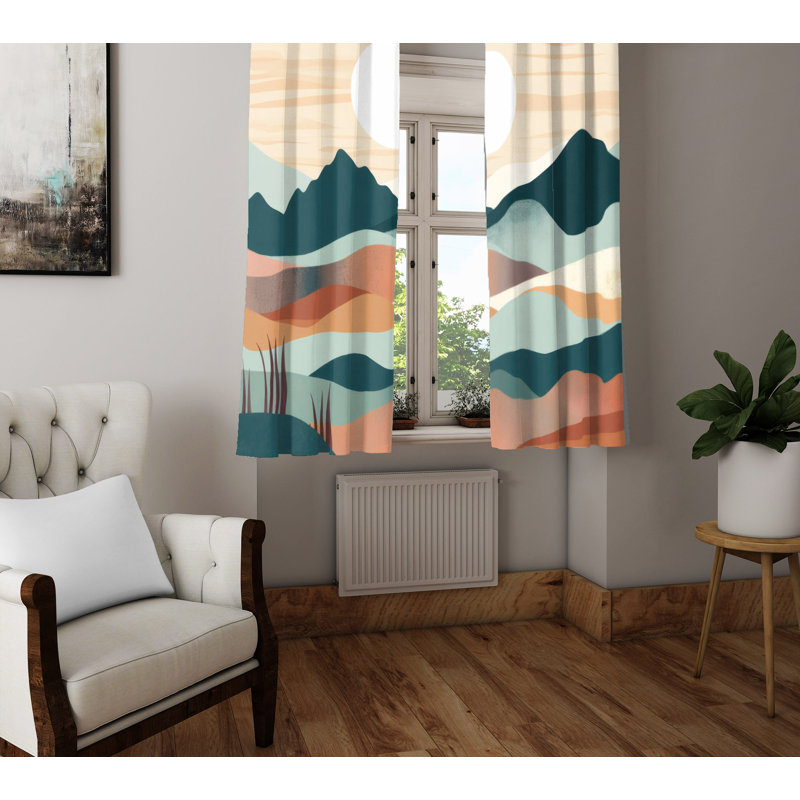 Paire de rideaux semi-transparents Bessy, L 56 po x L 78 po