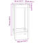 Bar Table White 50x50x110 cm Solid Wood Pine