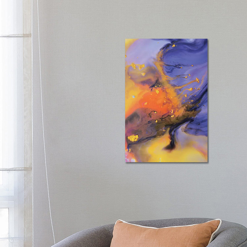 Liquid Series VIII by Andrada Anghel - Wrapped Canvas Painting, 66.04 cm H x 45.72 cm W