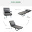 Canapé-lit pliant convertible pour une personne et une chaise longue pour des espaces de vie compacts et polyvalents, idéal pour le confort et l'efficacité de l'espace.