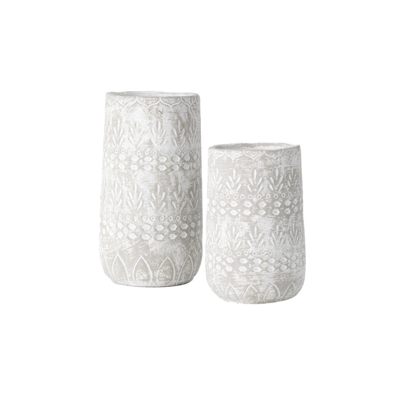 Ensemble de pots de fleurs en céramique 2 pièces cullomburg