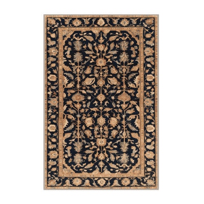 Machine Washable Persian Brown Area Rug
