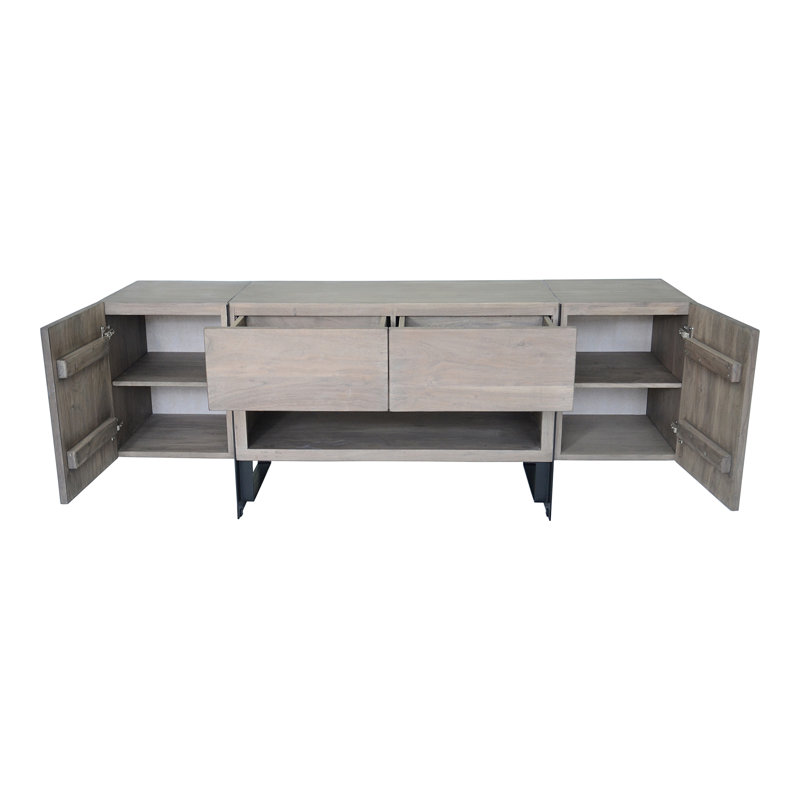 Tiburon Media Console, Light Gray