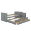 Lit plateforme simple en bois avec bureau et tablette de rangement-1408849615