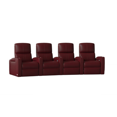 Flash HR Series Upholstered Power Reclining Home Theater Seating with Cup Holder