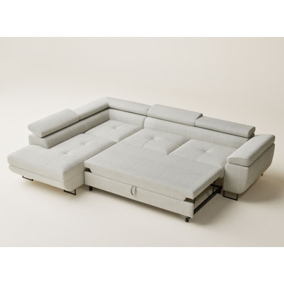 4 Seater Velvet Corner Sofa 