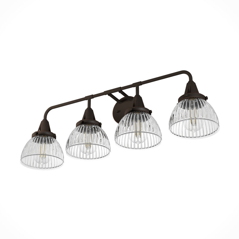 Cypress Grove 4 Light Bathroom Vanity Light, Onyx Bengal