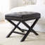 Pouf Porto en similicuir noir-1476909963