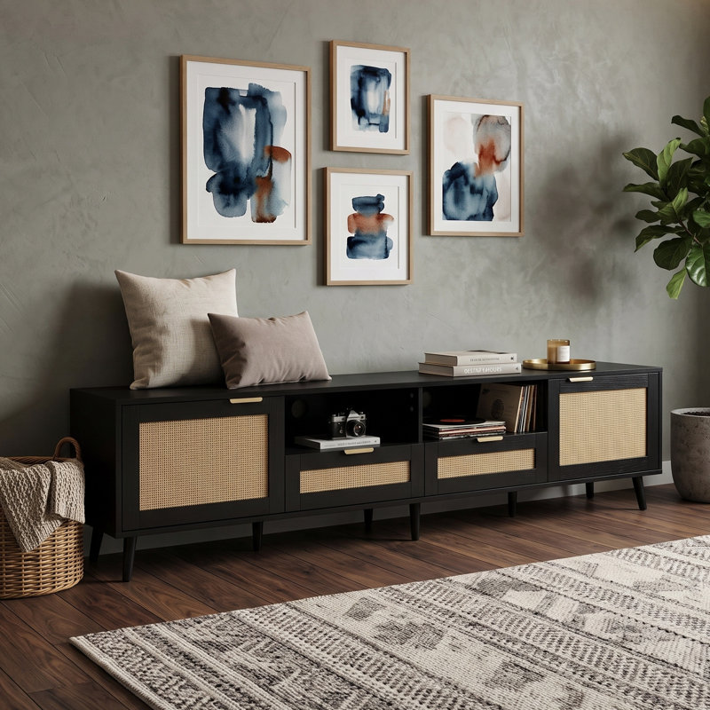 Meuble télé Farmhouse Rattan