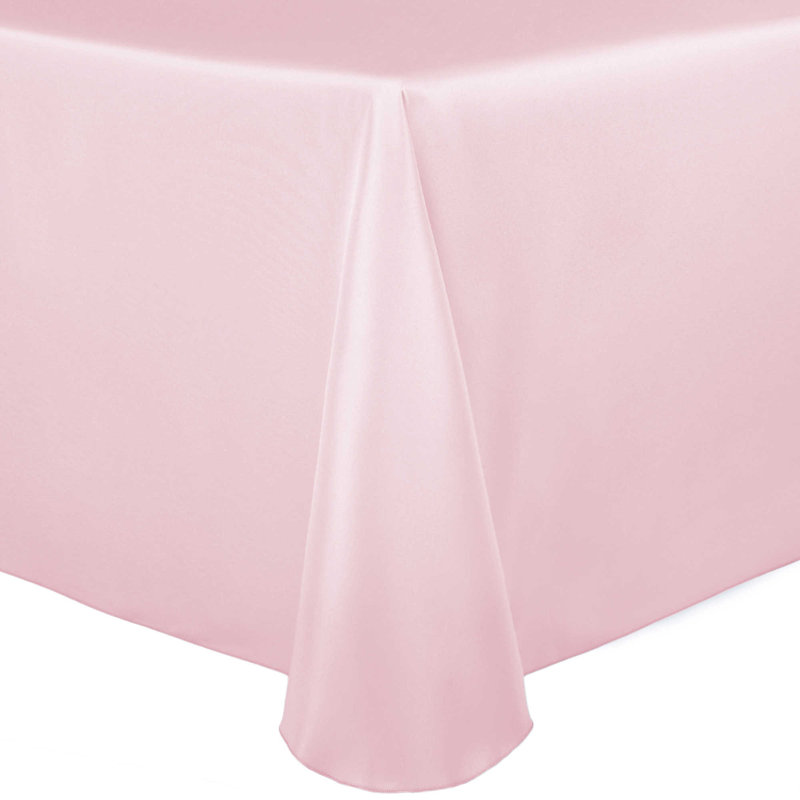 Ultimate Textile Oval Tablecloth, 3, Ice Pink, 120" x 60"