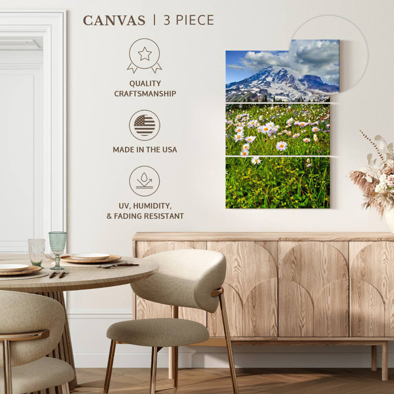 Alvord Mount Rainier Meadow, 65" H x 42" W