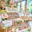 Ensemble de fleurs artificielles roses roses, fausses fleurs en soie avec des tiges pour des bouquets de mariage, des centres de douche nuptiale et un décor de table pour la maison