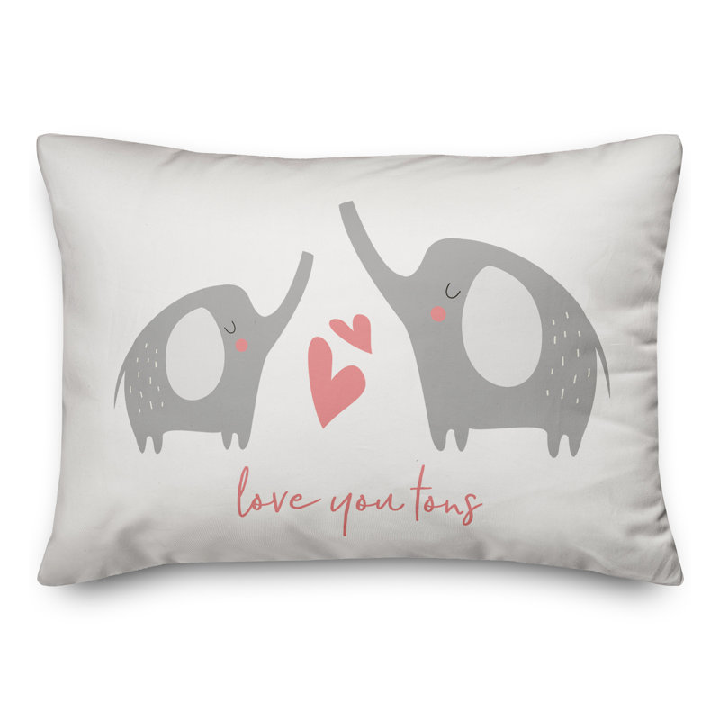  Coussin Elephant Love