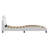 vidaXL Bed Frame Viana with LED without Mattress White 100x190 cm