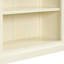 Bibliothèque avec 5 tablettes réglables, DEL pour éclairage et atmosphère, ensemble de bonde, 82,79 po de hauteur, jaune beige, bande décorative rectangulaire moderne, trou de câble, bureau idéal