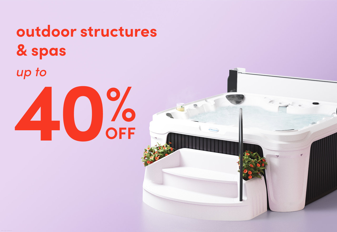 outdoor structure & spa sale