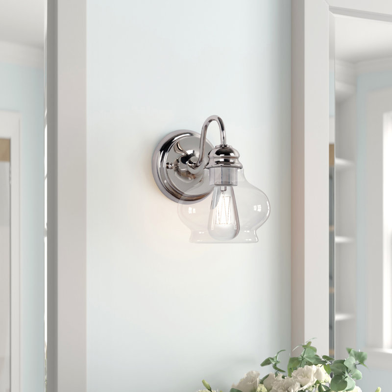 Piqua Armed Sconce, Polished Nickel