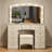 9-Drawer Makeup Vanity With 10 Hollywood Bulbs And Stool