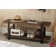 Alezzi 48" Wide Rustic Industrial Solid Wood and Metal Frame Entryway Bench With 1 Shelf