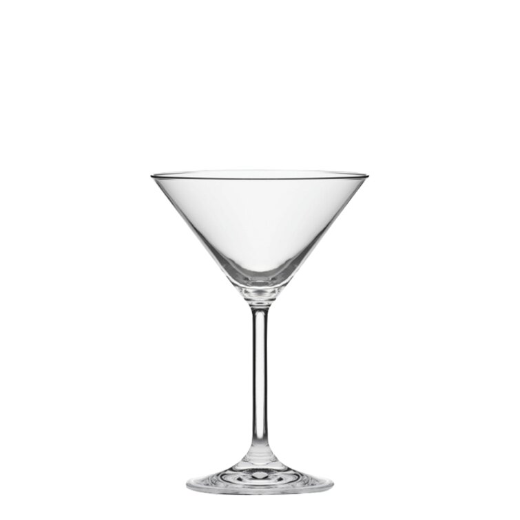 Martini Mini 6 oz. Crystal Drinking Glass Set of 6 Size One Size Clear