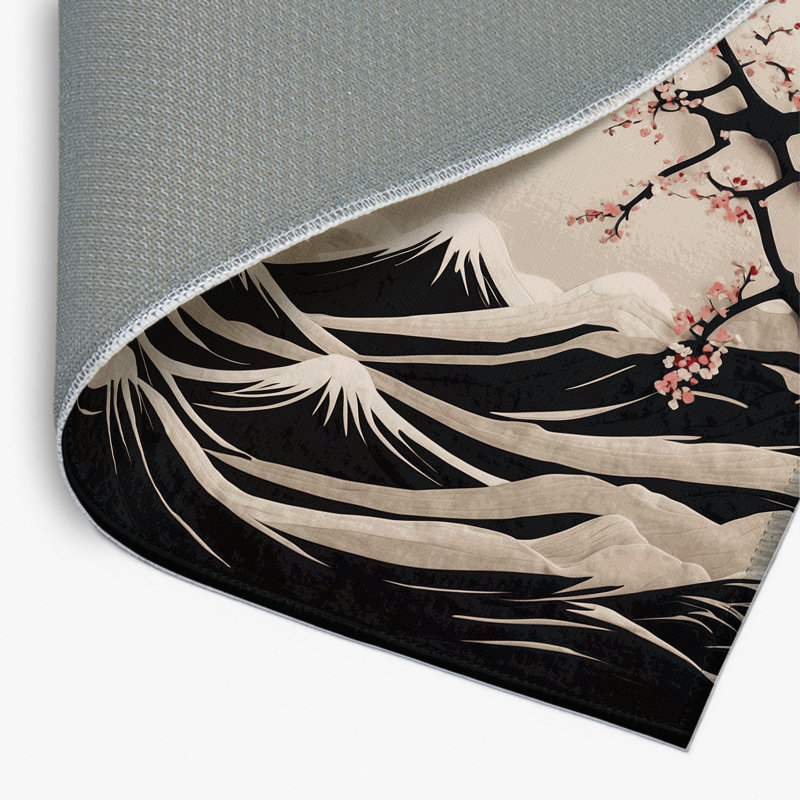 Tapis intérieur et extérieur Scarlet Mist, Rectangle 5 pi x 7 pi
