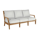 Haley Teak Patio Sofa with Cushions