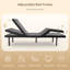 Lit réglable avec double matelas hybride en mousse de 12 po - zéro gravité, massage et télécommande sans fil, éclairage sous le lit-1817602242
