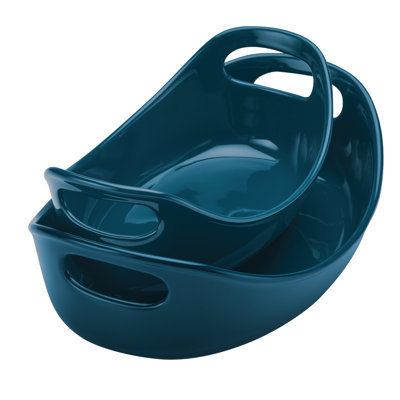 Rachael Ray Stoneware Ceramic Oval Baker Set