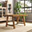 Modern Farmhouse Dining Set - Reclaimed Pine Table & Rubberwood Chairs - Rustic Industrial-115421098-115421093-115421094