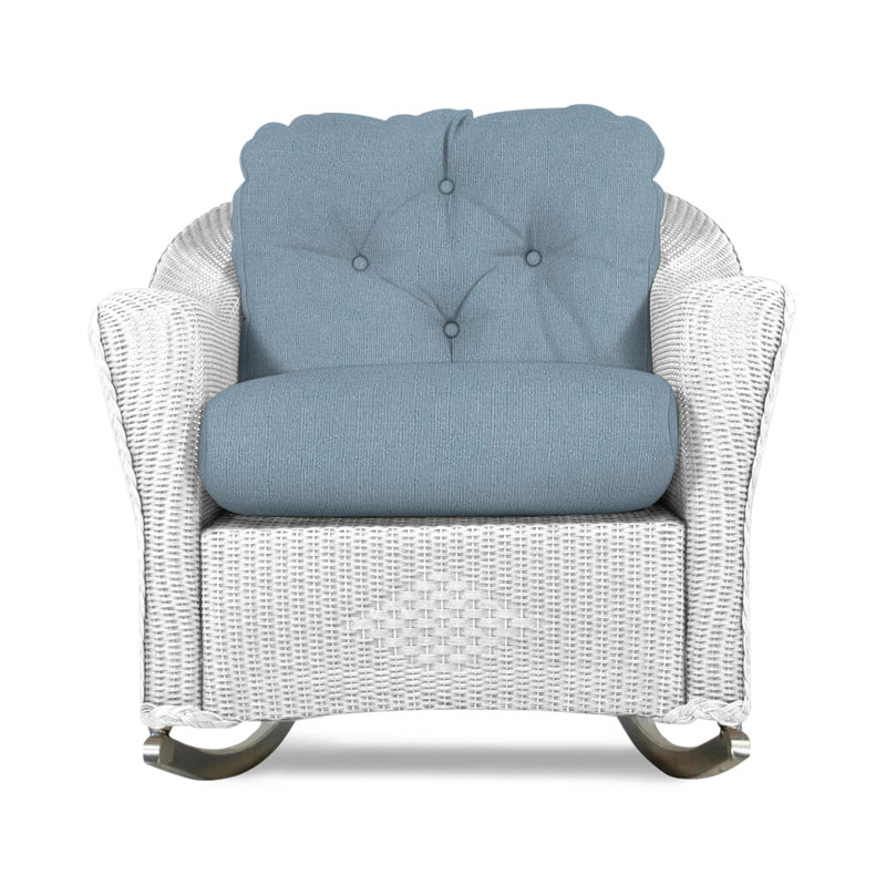 Reflections Outdoor Rocker Chair, Demo Stone, White