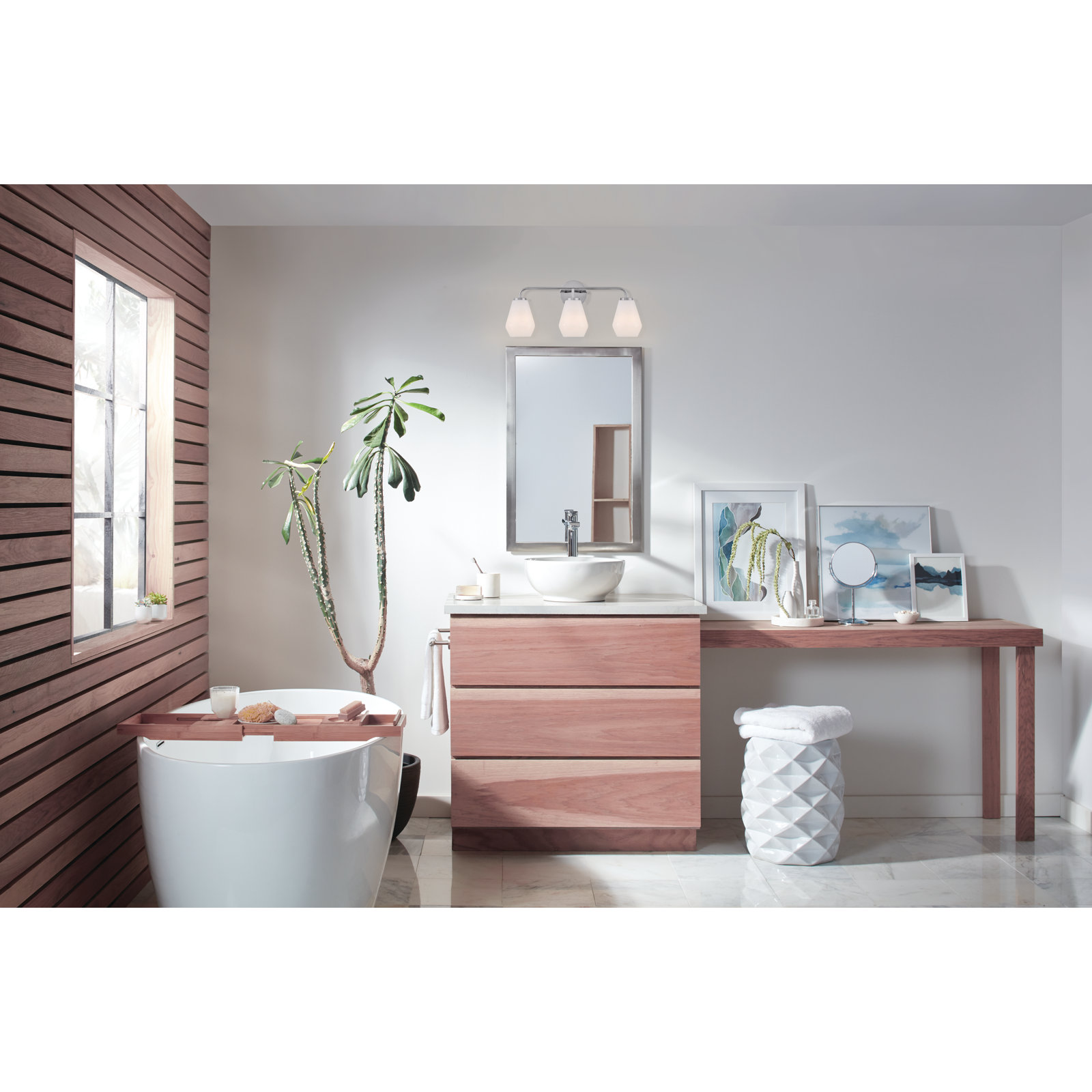 Caravella Bathroom Vanity Light, Chrome