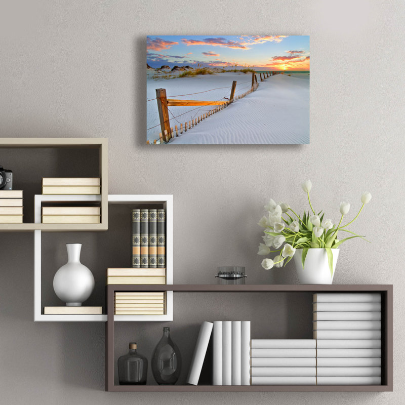 «White Sand Beach Sunset» par Ezra Tanner, H 16 po x l 24 po x P 0,2 po
